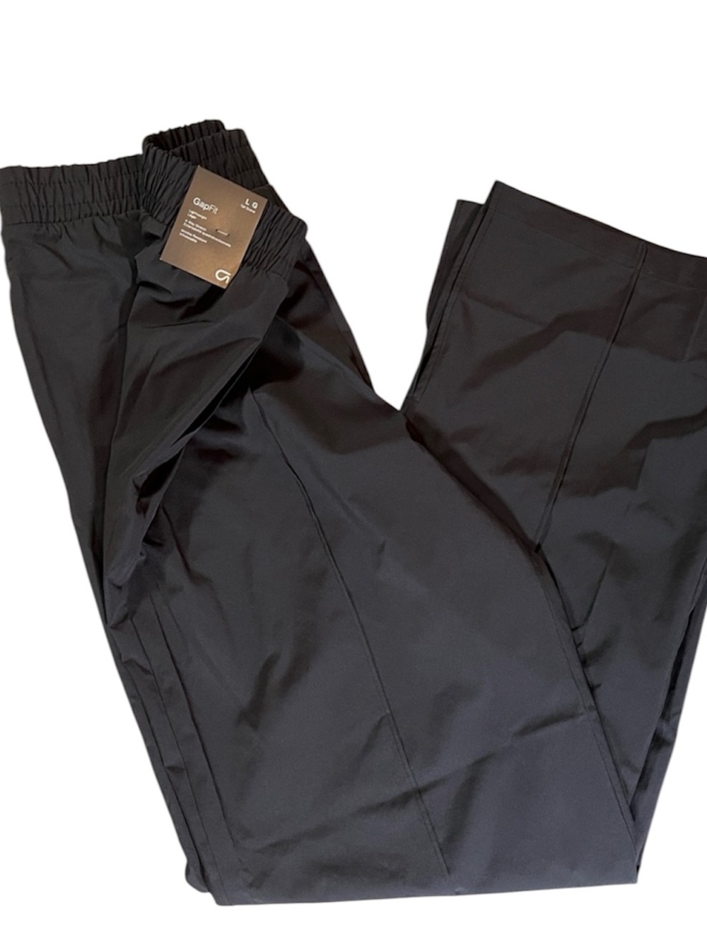 NEW GAP Black Athletic Pants
Large long
Lightweight stretch
$89.95 retail